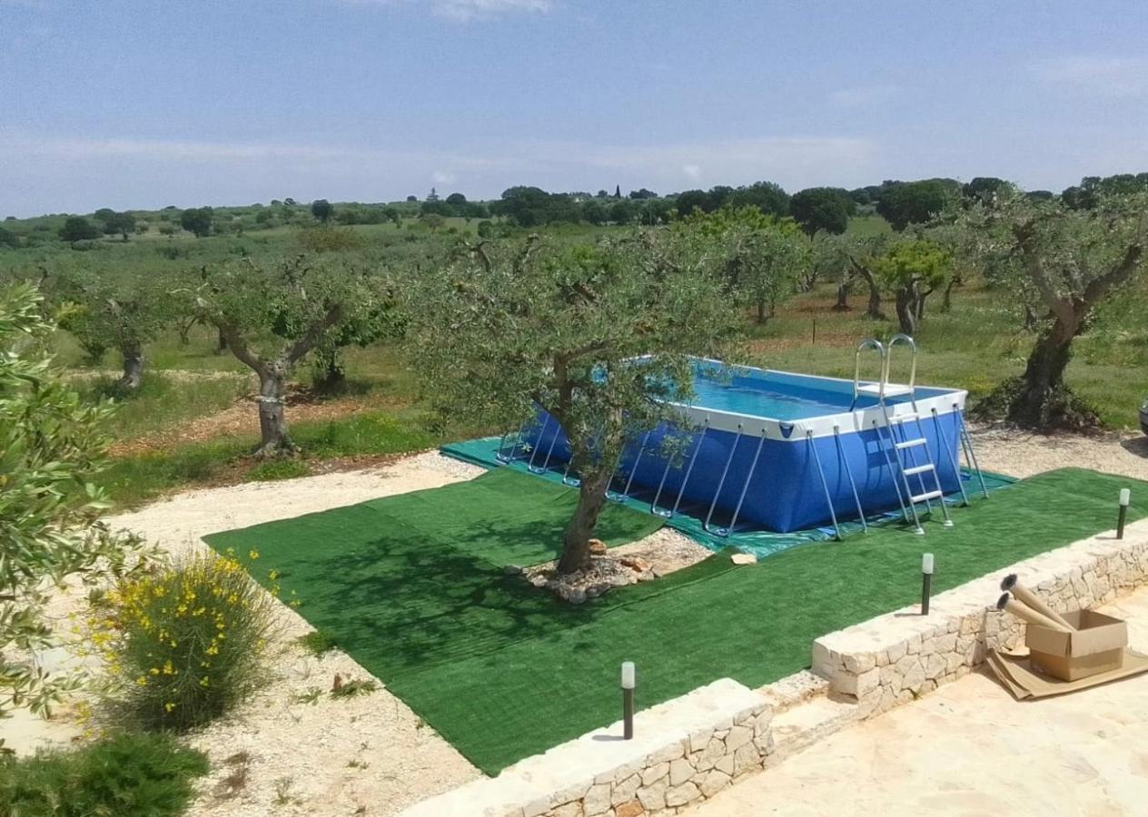 アルベロベッロTrullo Dell' Edera Con Piscina Privataアパートメント エクステリア 写真